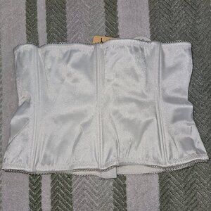 NEW! White bridal wiast cincher girdle LAST XL